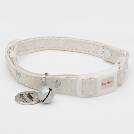 CAT COLLAR キャットカラー ハートレザーカラー ホワイト | ペティオ