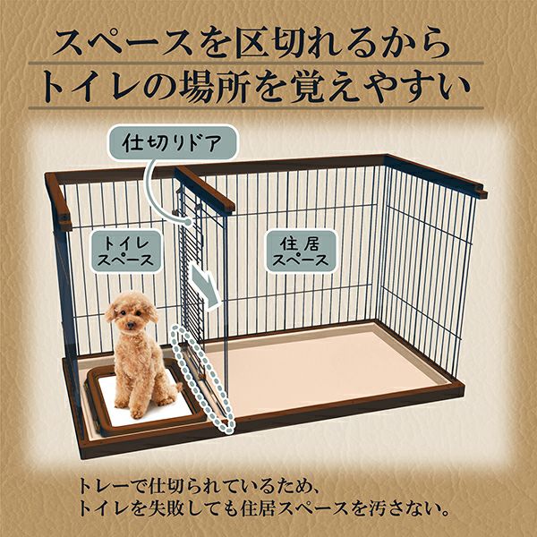 37%OFF！買い替え特集】トイレのしつけが出来る ドッグルームサークル