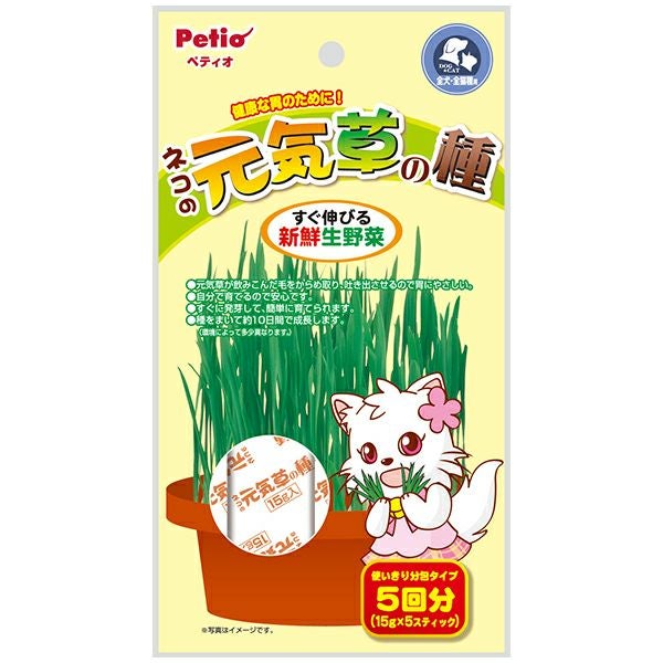 ネコの元気草の種 15g×5包入 | ペティオ オンライン ショップ本店