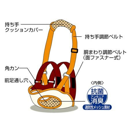 zuttone ずっとね 老犬介護用 歩行補助ハーネス 前足用K 3L | ペティオ