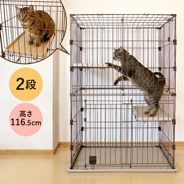 【取引中⠀】猫ちゃん飼育セット 30%OFF！買い替え特集】PMJ キャットサークル 2段【会員様限定