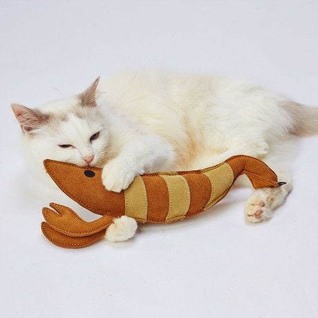 猫用おもちゃ けりぐるみ タフレザー 最強のエビ | ペティオ