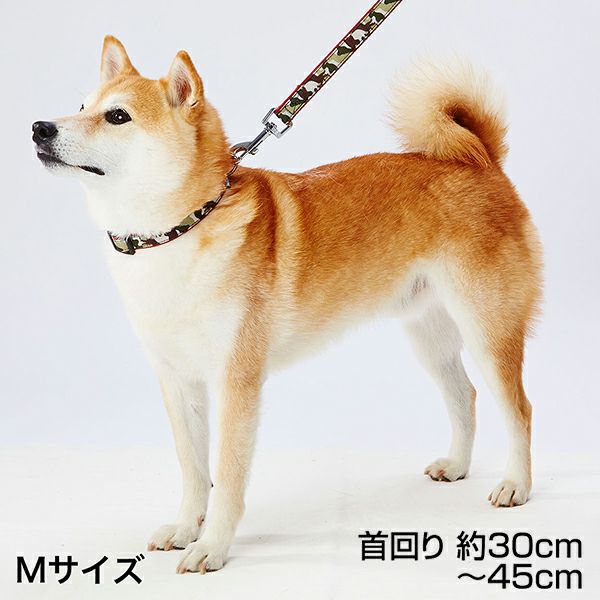 犬用首輪 EthicalDoor エシカルドア 迷彩カラー M レッド | ペティオ