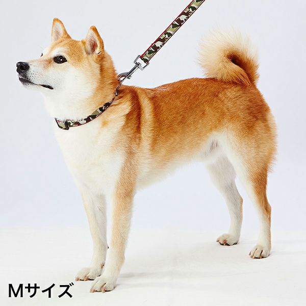 犬用引き紐 EthicalDoor エシカルドア 迷彩リード M レッド | ペティオ