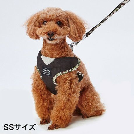 犬用胴輪 EthicalDoor エシカルドア 迷彩ベストハーネスSS ブラック