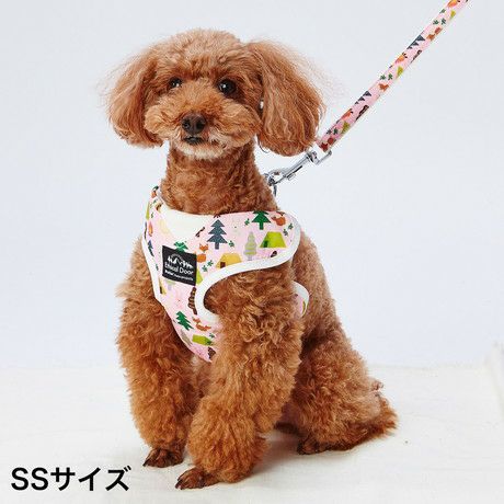 犬用胴輪 EthicalDoor エシカルドア アニマルベストハーネスSS ピンク