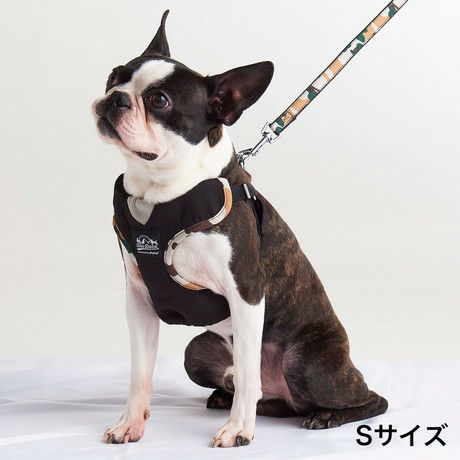 犬用胴輪 EthicalDoor エシカルドア 迷彩ベストハーネスS ブラック