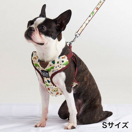 犬用胴輪 EthicalDoor エシカルドア キャンプベストハーネスS クリーム