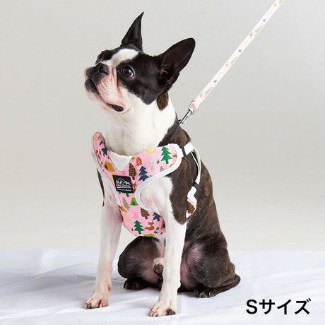 犬用胴輪 EthicalDoor エシカルドア アニマルベストハーネスS ピンク