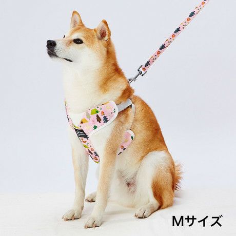 犬用胴輪 EthicalDoor エシカルドア アニマルベストハーネスM ピンク