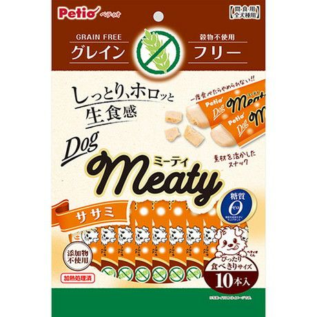 Meaty ミーティ グレインフリー ササミ 10本入×3個パック | ペティオ