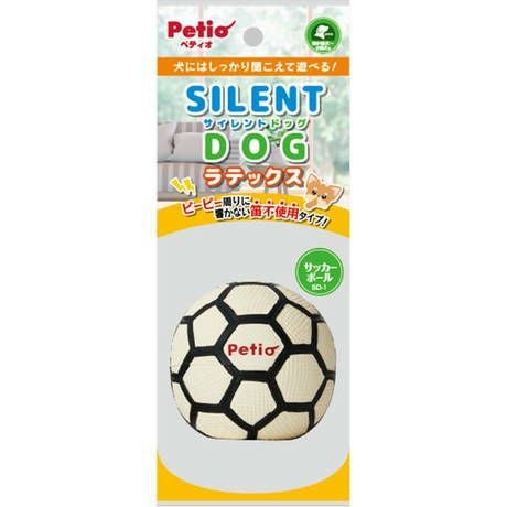 犬用おもちゃ サイレントドッグラテックス サッカーボール | ペティオ