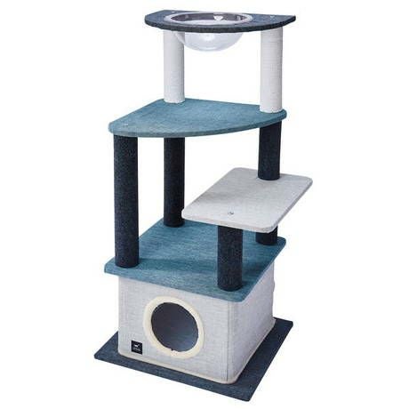 13%OFF】猫用タワー necoco ネココ キャットリビングタワー クリア 13%OFF】猫用タワー necoco ネココ キャットリビングタワー クリア