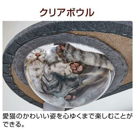 13%OFF】猫用タワー necoco ネココ キャットリビングタワー クリア