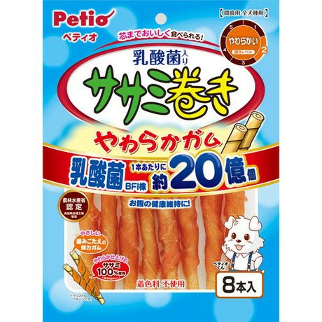 ペティオPetioササミ巻き極細デンタルガムグレインフリー　ケース販売（20個） Amazon | ペティオ (Petio) ササミ巻き ガム 36本入 | ペティオ (Petio