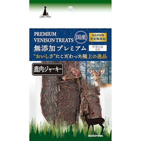【大盛り】鹿ももジャーキー400gトリミングした厚切りのプレミアム♪ Add.Mate アドメイト 無添加プレミアム 鹿肉ジャーキー 30g | ペティオ