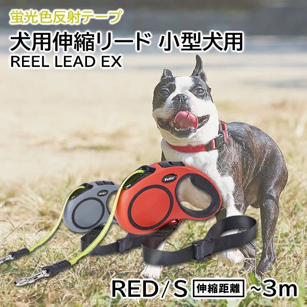 犬用伸縮リード リールリードEX S レッド | ペティオ オンライン
