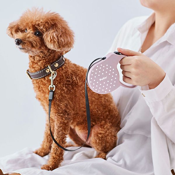 犬用伸縮リード リールリードAIRパステル ピンクベージュ | ペティオ
