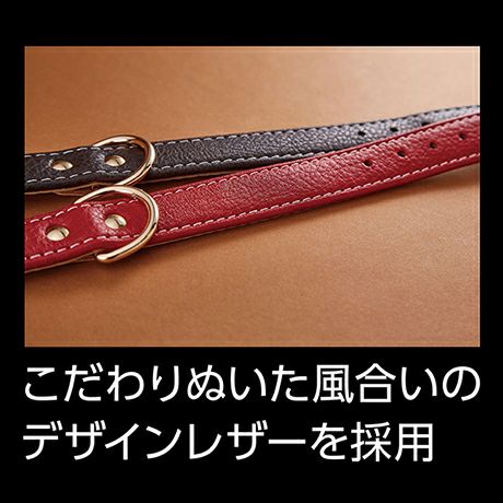 犬用首輪 Porta ポルタ クラシックソフトレザーカラー 36mm ブラウン