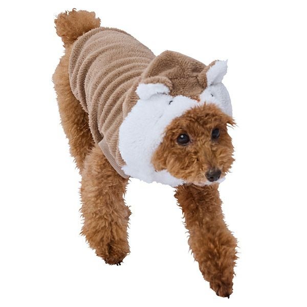 30%OFF！あったかアイテム】犬用ウェア 変身パーカー 雪国のどうぶつ