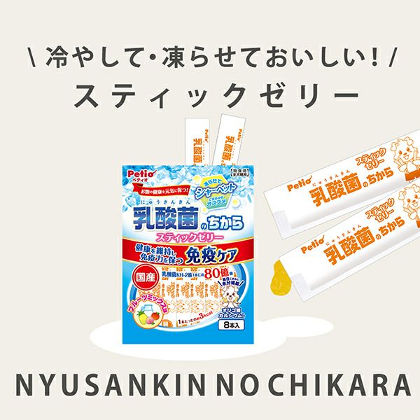 乳酸菌の力 乳酸菌のちから スティックゼリー フルーツミックス味 8本入