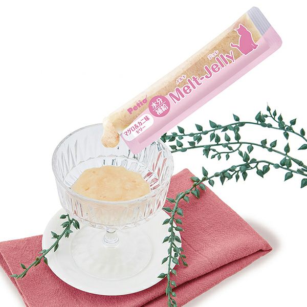 12%OFF】メルトジュレ 水分補給 マグロ＆カニ味ゼリー スティック 4本