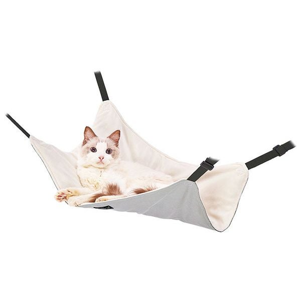 猫用ハンモック necoco 広々寝られる キャットハンモック グレイ