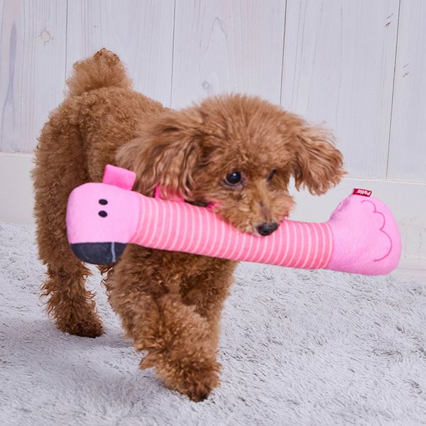犬用おもちゃ プイプイタグかme～ フラミンゴ | ペティオ オンライン