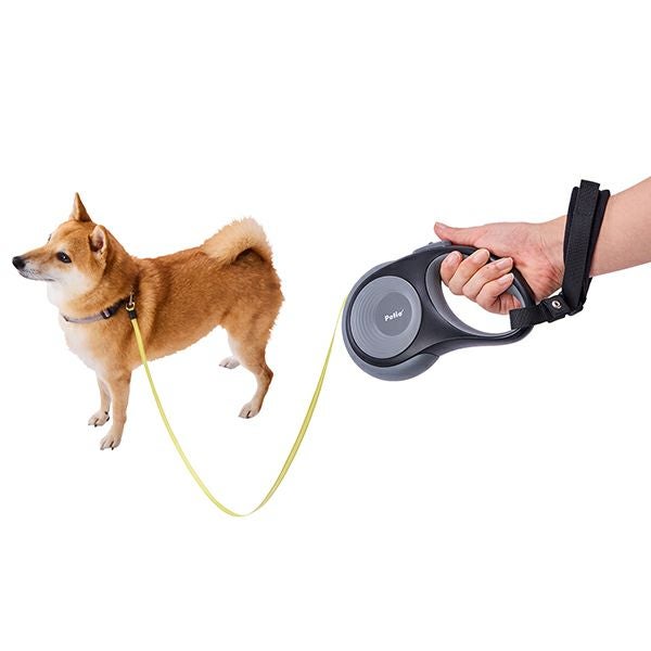 犬用伸縮引ひも リールリード ナイトウォーカーEX M・L グレー