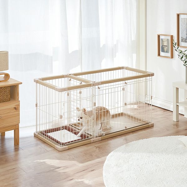 犬用 トイレのしつけが出来る ドッグルームサークルPlus ベージュ