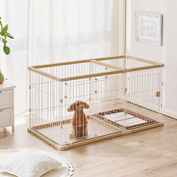 犬用 トイレのしつけが出来る ドッグルームサークルPlus ベージュ