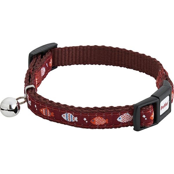 猫用首輪 CAT COLLAR サカナ ワインレッド | ペティオ オンライン