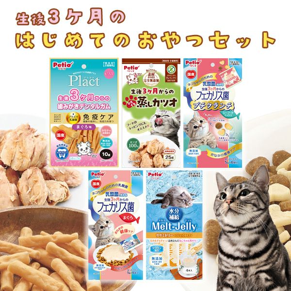 10%OFF】生後3ヶ月の猫用 はじめてのおやつセット | ペティオ