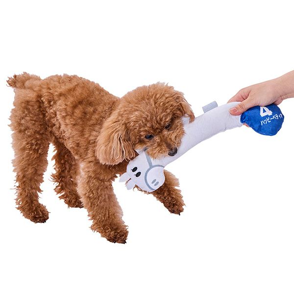 15%OFF！スーパーSALE】犬用おもちゃ プイプイタグかme～ 白ウマ【会員