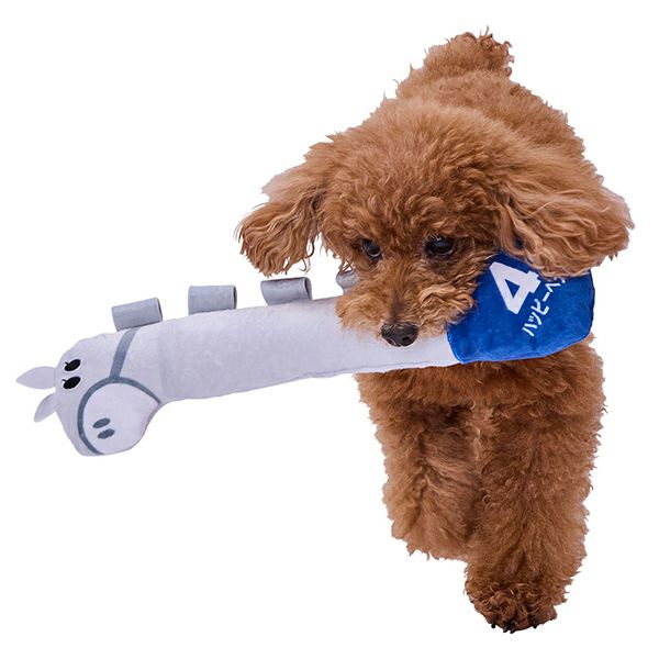 15%OFF！スーパーSALE】犬用おもちゃ プイプイタグかme～ 白ウマ【会員