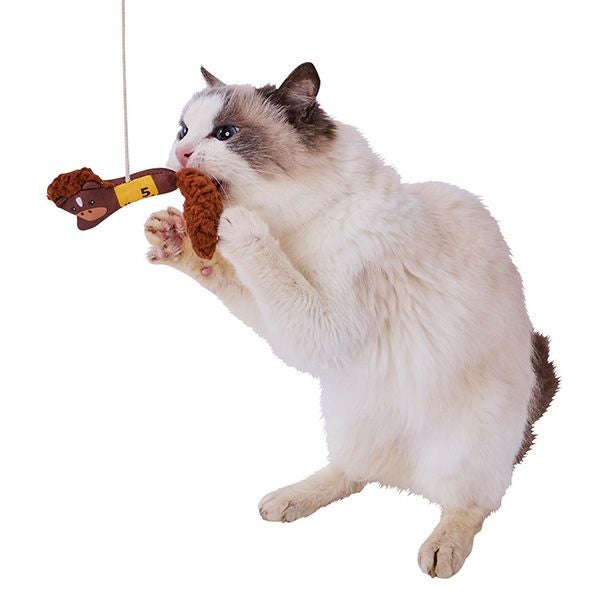 猫用おもちゃ おいかけっこ馬じゃらし 茶ウマ | ペティオ オンライン
