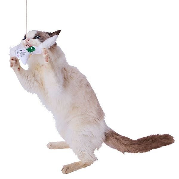 猫用おもちゃ おいかけっこ馬じゃらし 白ウマ | ペティオ オンライン