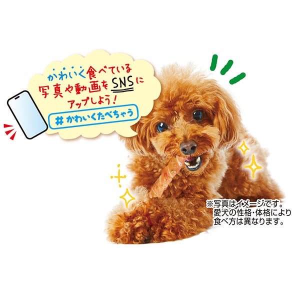 かわいくたべちゃう！ ササミとタラのダブルロール 野菜入り 12本入