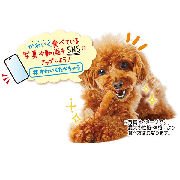 かわいくたべちゃう！ ササミ巻き ふっくらおこめスティック 野菜入り
