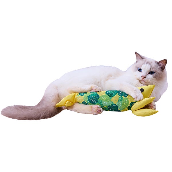 海シリーズ　パステル　ヤシの木　モンステラ　猫　5個セット 猫用おもちゃ ひんやりけりぐるみ エビ モンステラ | ペティオ