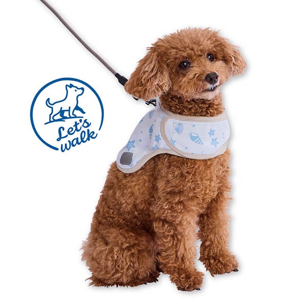 犬用ウェア Let's walk お散歩用 ひんやりポンチョ S | ペティオ