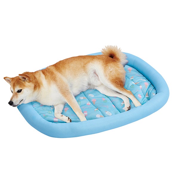 犬猫用ベッド 防ダニ加工 サラッと気持ちいい ひんやりフチまくら