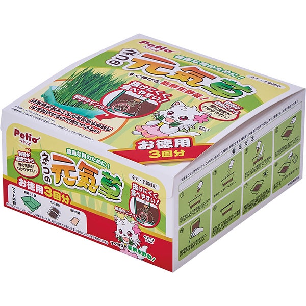 10%OFF！スーパーSALE】犬猫用 猫の元気草 超お徳用5回分【会員様限定