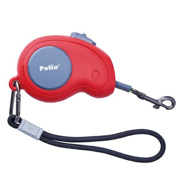 【DADWAY】イタリア製　ペット用　犬　リードS 2点　新品 犬用伸縮引ひも リールリード ナイトウォーカー ハンディ レッド