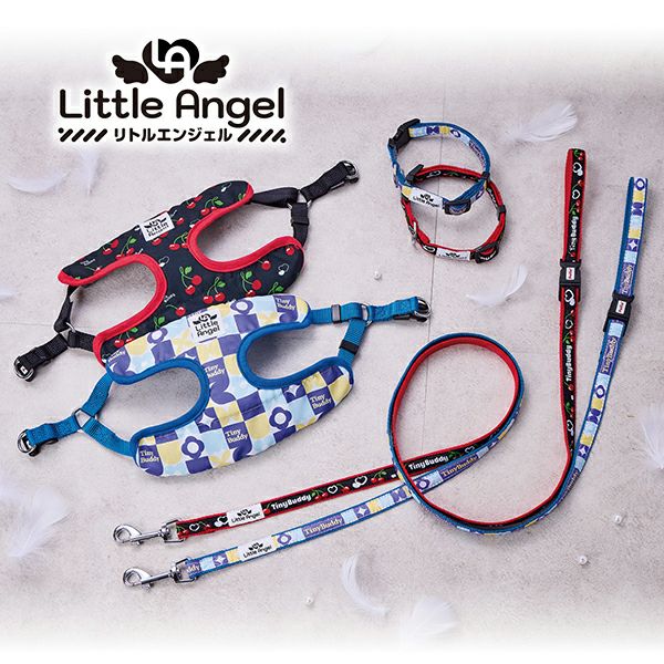 小型犬用　首輪　BAND OF HEARTBREAKERS 犬用首輪 Little Angel チェリー カラー S | ペティオ オンライン