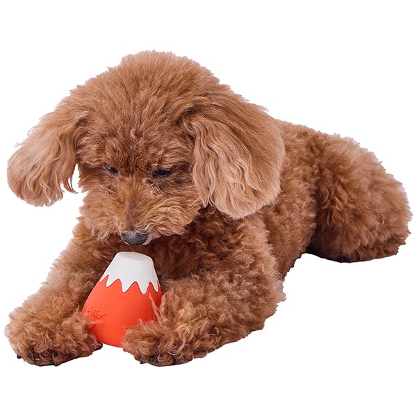 15%OFF！スーパーSALE】犬用おもちゃ 犬雅 富士山ラテックス 赤富士