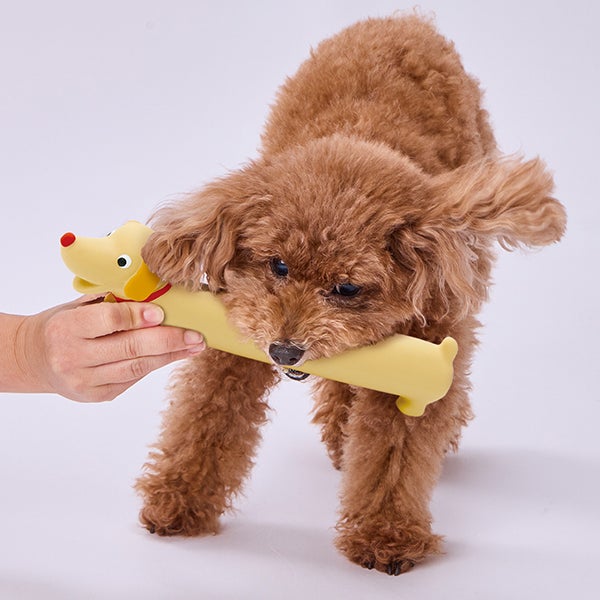 15%OFF！スーパーSALE】犬用おもちゃ ながーいラテックスTOY クリーム